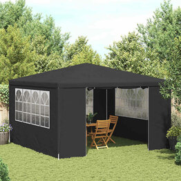 Partytent met zijwanden professioneel 90 g/m² 4x4 m antraciet
