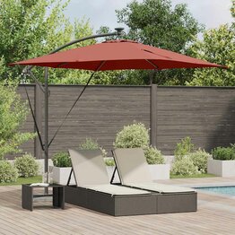 Cantilever Banana Parasol Terracotta 249 x 249 x 250 cm