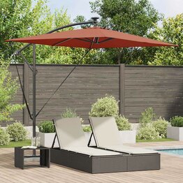 Cantilever Banana Parasol Terracotta 294 x 200 x 254 cm