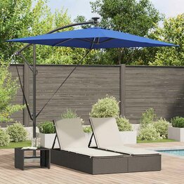 Cantilever Banana Parasol Blauw 294 x 200 x 254 cm