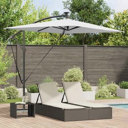 Cantilever Banana Parasol Zand 294 x 200 x 254 cm