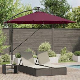 Cantilever Banana Parasol Bordeauxrood 294 x 294 x 248 cm
