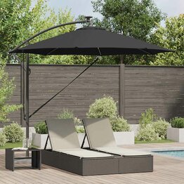 Cantilever Banana Parasol Zwart 294 x 294 x 248 cm