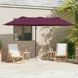 Tuin Cantilever Parasol Bordeauxrood 372 x 198 x 243 cm