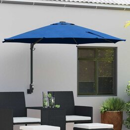 Tuinparasol Blauw en Zwart 248 x 248 x 148 cm