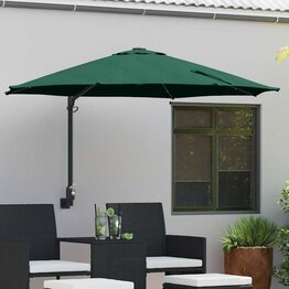 Tuinparasol Groen en Zwart 248 x 248 x 148 cm