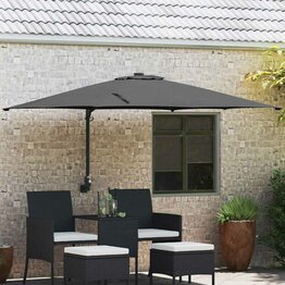 Tuinparasol Antraciet en Zwart 248.5 x 247.5 x 160 cm