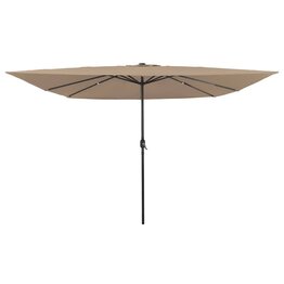 Tuinparasol Taupe en Zwart 295 x 295 x 245 cm