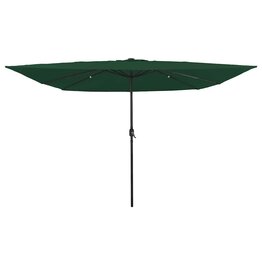 Tuinparasol Groen en Zwart 295 x 295 x 245 cm