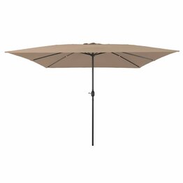 Tuinparasol Taupe en Zwart 295 x 295 x 245 cm