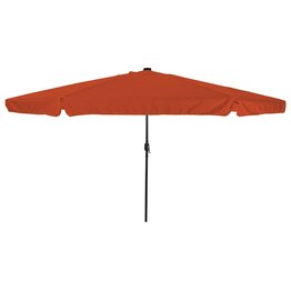 Tuinparasol Rood en Zwart 395 x 395 x 245 cm Polyester en staal