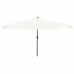 Tuinparasol Wit en zwart 395 x 395 x 245 cm Polyester en staal