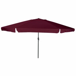 Tuinparasol Rood en Zwart 395 x 395 x 245 cm Polyester en staal