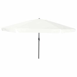 Tuinparasol Wit en zwart 395 x 395 x 245 cm Polyester en staal