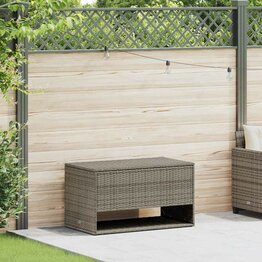 Opbergbox voor buiten 100x55x55,5 cm poly rattan grijs