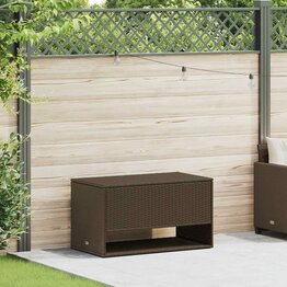 Opbergbox voor buiten 100x55x55,5 cm poly rattan bruin