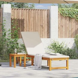 Ligstoel 1-persoon Bruin 53 x 202 x 89cm Massief acaciahout