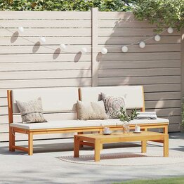 Ligstoel 1-persoon Bruin 200 x 57 x 75cm Massief acaciahout