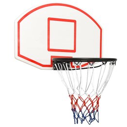 Basketbalbord 71x45x2 cm polyetheen wit