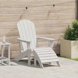 Adirondack-stoel Wit 74 x 82 x 92cm HDPE