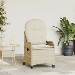 Ligstoel Beige 56 x 66 x 95cm poly rattan