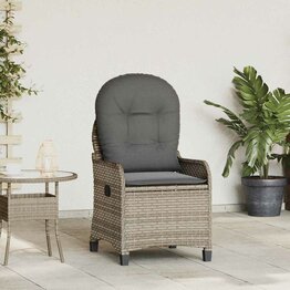 Ligstoel Grijs 56 x 66 x 95cm poly rattan