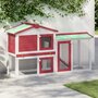 Konijnenhok-voor-buiten-groot-145x45x84-cm-hout-rood-en-wit