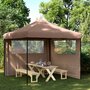 Partytent-inklapbaar-pop-up-met-2-zijwanden-bruin