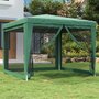 Partytent-met-4-mesh-zijwanden-3x3-m-HDPE-groen