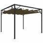 Tuinprieel-met-uittrekbaar-dak-180-g-m²-3x3-m-taupe