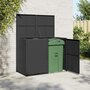 Containerberging-dubbel-148x80x111-cm-poly-rattan-zwart