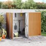 Tuinschuur-225x89x161-cm-gegalvaniseerd-staal-bruin