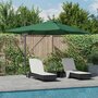 Cantilever-Roma-parasol-Groen-en-Zwart-352-x-251-x-265-cm