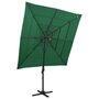 Parasol-4-laags-met-aluminium-paal-250x250-cm-groen