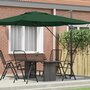 Roma-Parasol-Groen-286-x-285-x-265-cm-Polyester-en-Aluminium