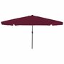 Tuinparasol-Rood-en-Zwart-395-x-395-x-245-cm-Polyester-en-staal