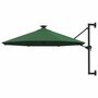 Wandparasol-met-LEDs-300-cm-groen