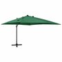 Zweefparasol-met-paal-en-LED-verlichting-300-cm-groen
