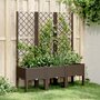 Plantenbak-met-latwerk-120x40x142-cm-polypropeen-bruin