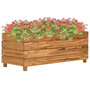 Plantenbak-verhoogd-100x40x38-cm-gerecycled-teakhout-en-staal