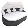 Loungebed-met-luifel-poly-rattan-bruin
