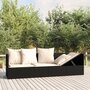 Loungebed-met-kussens-poly-rattan-zwart