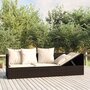 Loungebed-met-kussens-poly-rattan-bruin