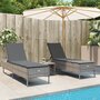 Ligstoelen-2-st-met-kussens-poly-rattan-grijs