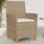 Tuinstoelen-2-st-met-kussens-poly-rattan-en-massief-hout-beige
