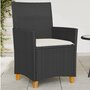 Tuinstoelen-2-st-met-kussens-poly-rattan-en-massief-hout-zwart