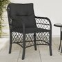 Tuinstoelen-2-st-met-kussens-poly-rattan-zwart