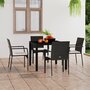 Tuinstoelen-4-st-met-kussens-poly-rattan-zwart