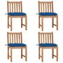 Tuinstoelen-4-st-met-kussens-massief-teakhout