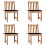 Tuinstoelen-4-st-met-kussens-massief-teakhout